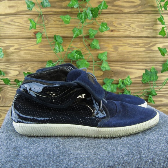 Android‎ Homme Men Sneaker Shoes Blue Leather Lace Up Size 11 Medium - Picture 4 of 9